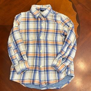 Gap plaid bottom down shirt